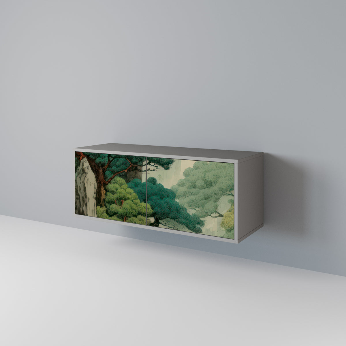 VERDURE ABYSS Kompakt TV-bänk med 2 dörrar
