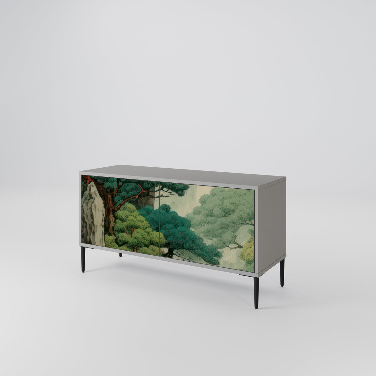 VERDURE ABYSS Kompakt TV-bänk med 2 dörrar