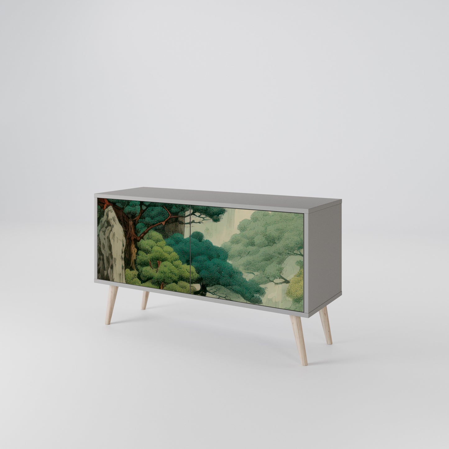 VERDURE ABYSS Kompakt TV-bänk med 2 dörrar