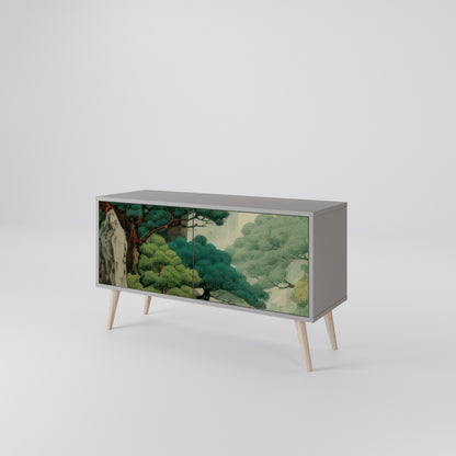 VERDURE ABYSS Kompakt TV-bänk med 2 dörrar