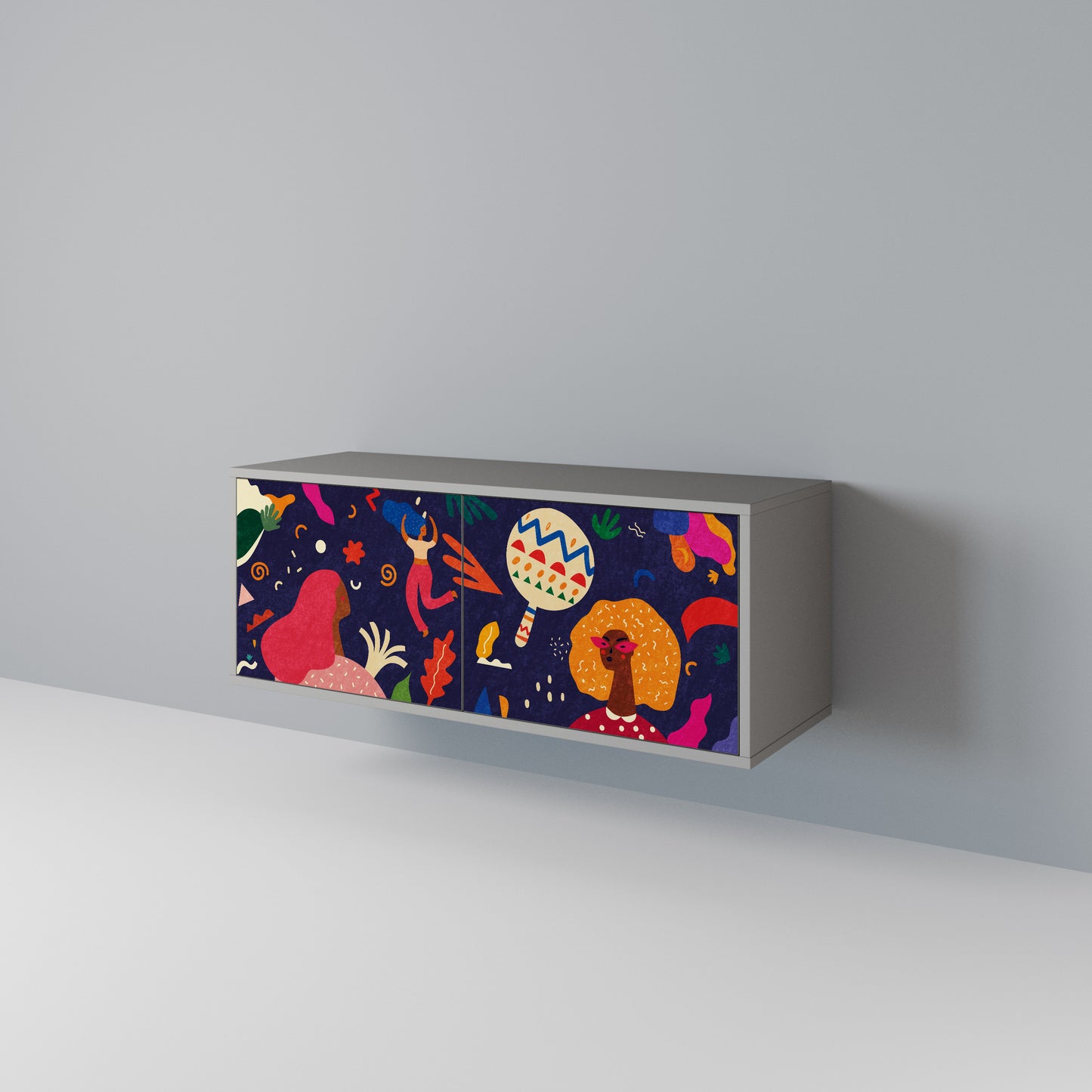 FESTIVE PLEASURES Kompakt TV-bänk med 2 dörrar