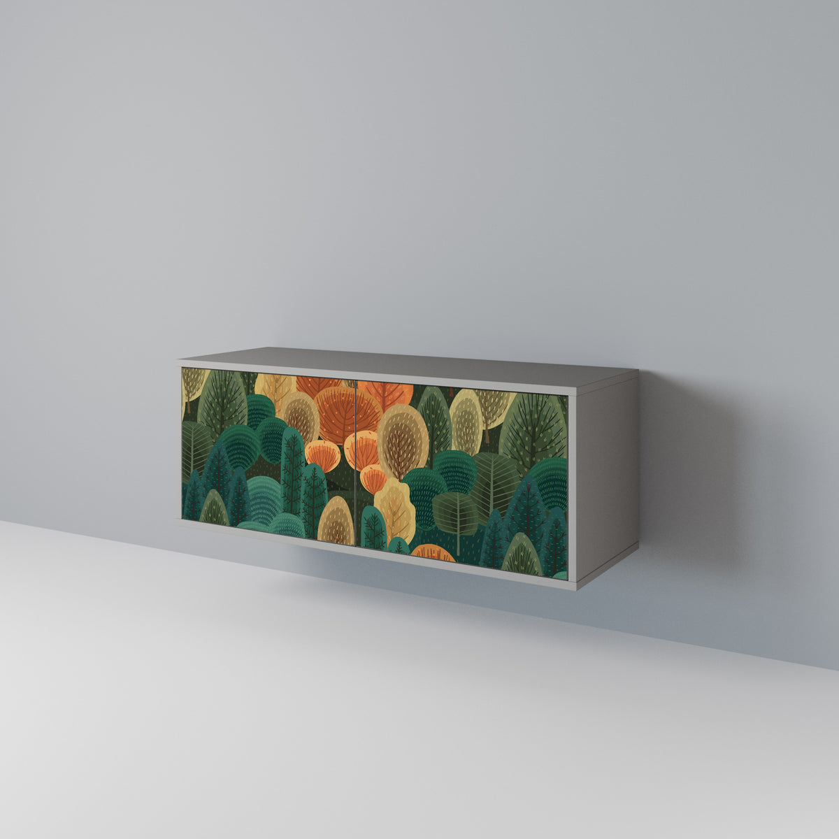 AUTUMN KALEIDOSCOPE Kompakt TV-bänk med 2 dörrar