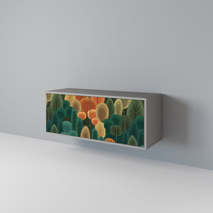 AUTUMN KALEIDOSCOPE Kompakt TV-bänk med 2 dörrar