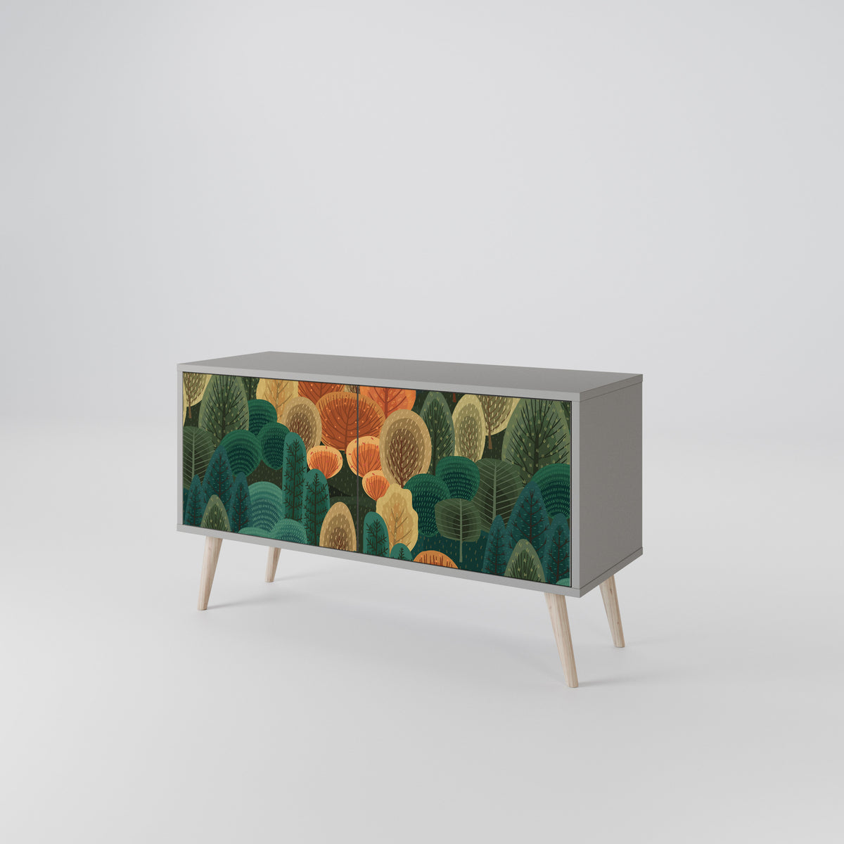 AUTUMN KALEIDOSCOPE Kompakt TV-bänk med 2 dörrar