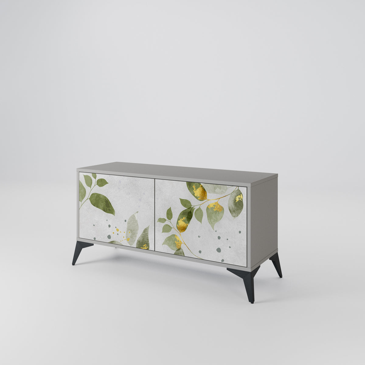 ELEGANT BOTANICS Kompakt TV-bänk med 2 dörrar