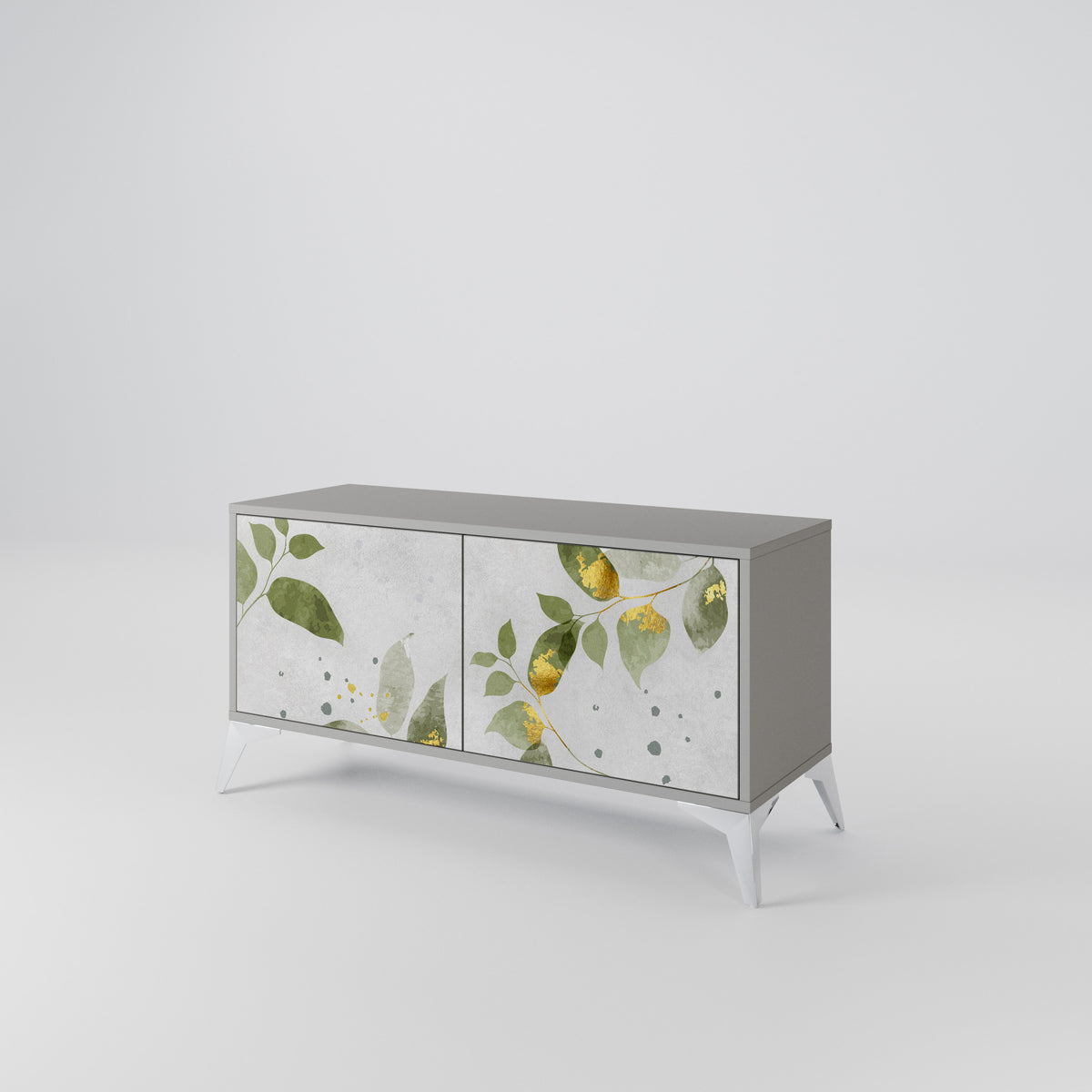 ELEGANT BOTANICS Kompakt TV-bänk med 2 dörrar