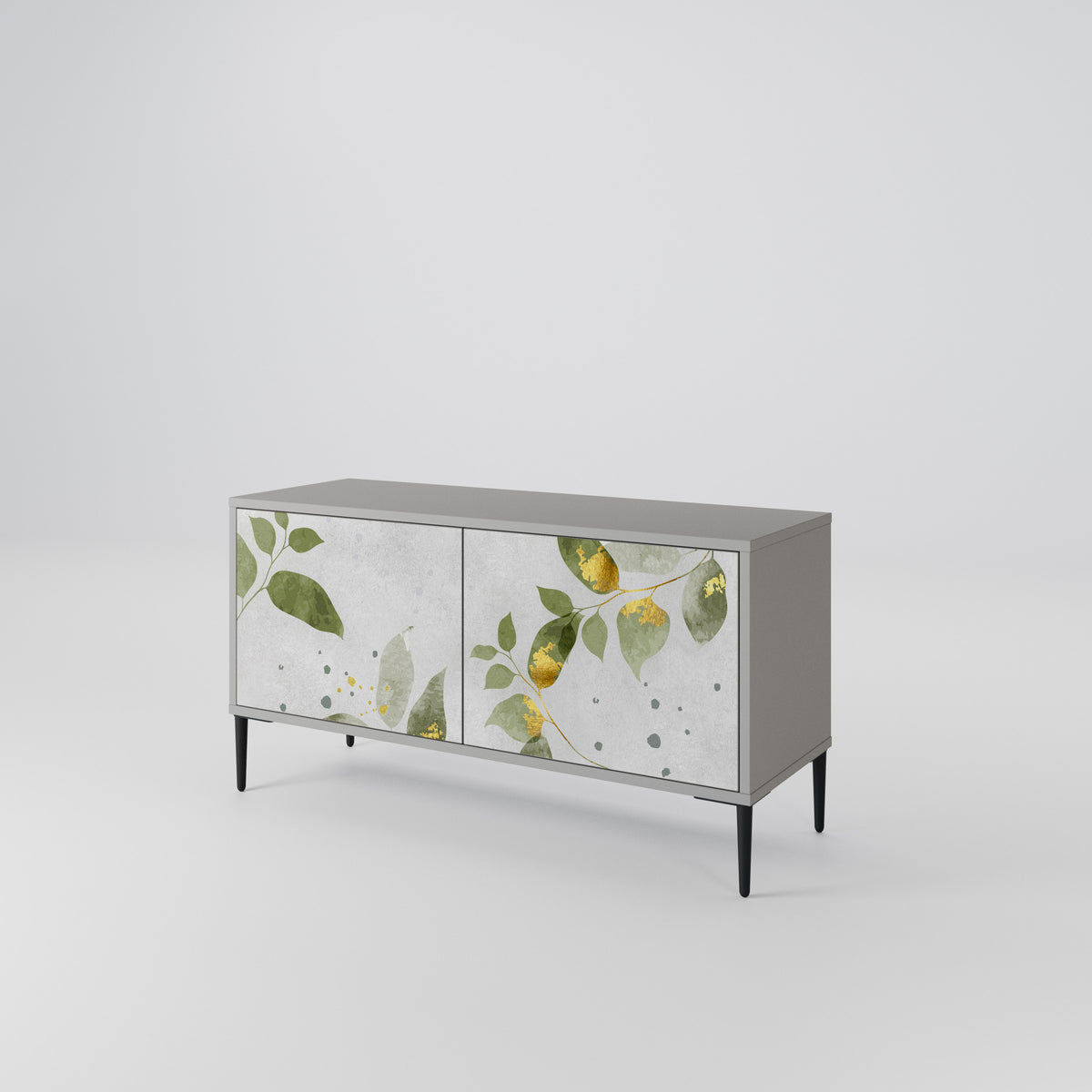 ELEGANT BOTANICS Kompakt TV-bänk med 2 dörrar