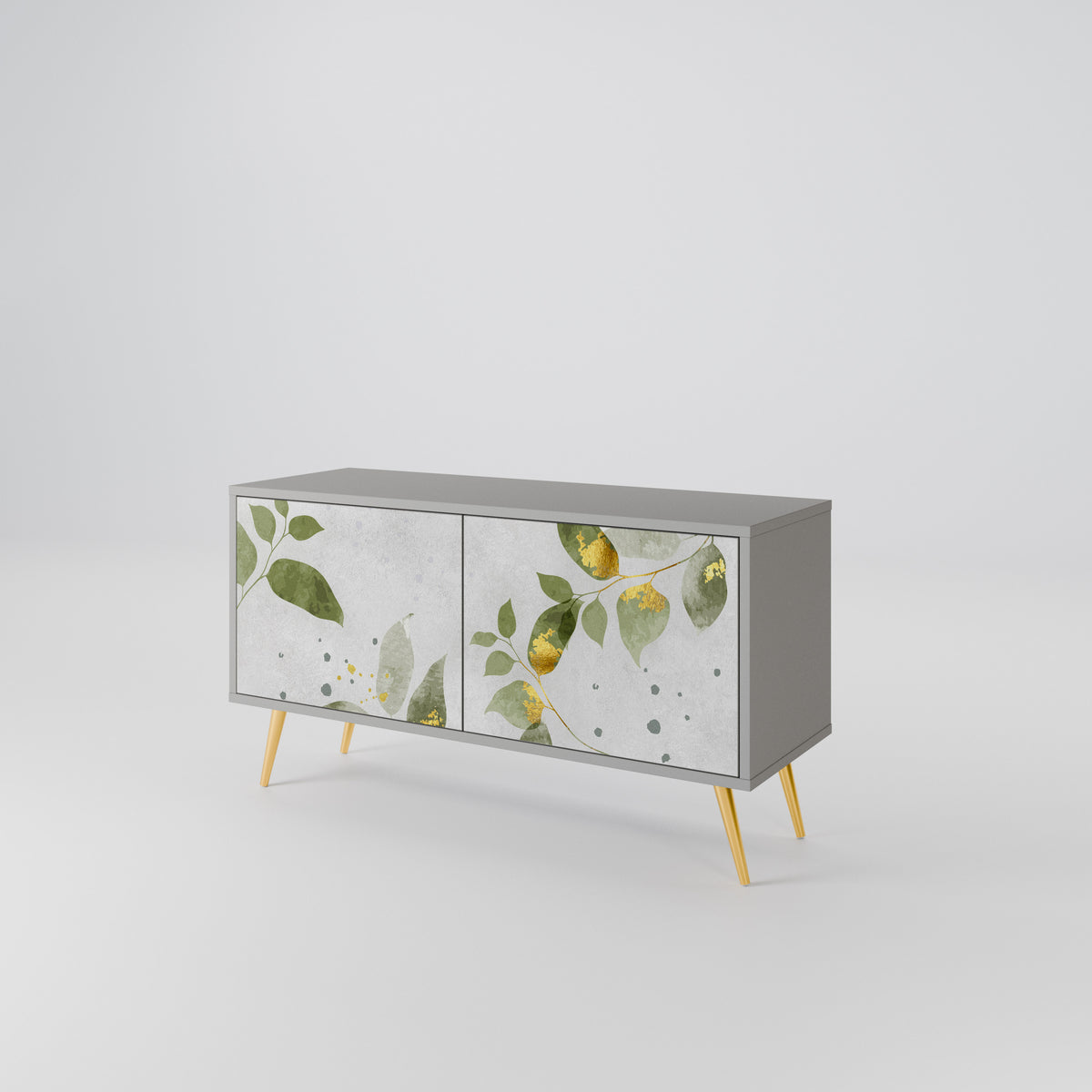ELEGANT BOTANICS Kompakt TV-bänk med 2 dörrar