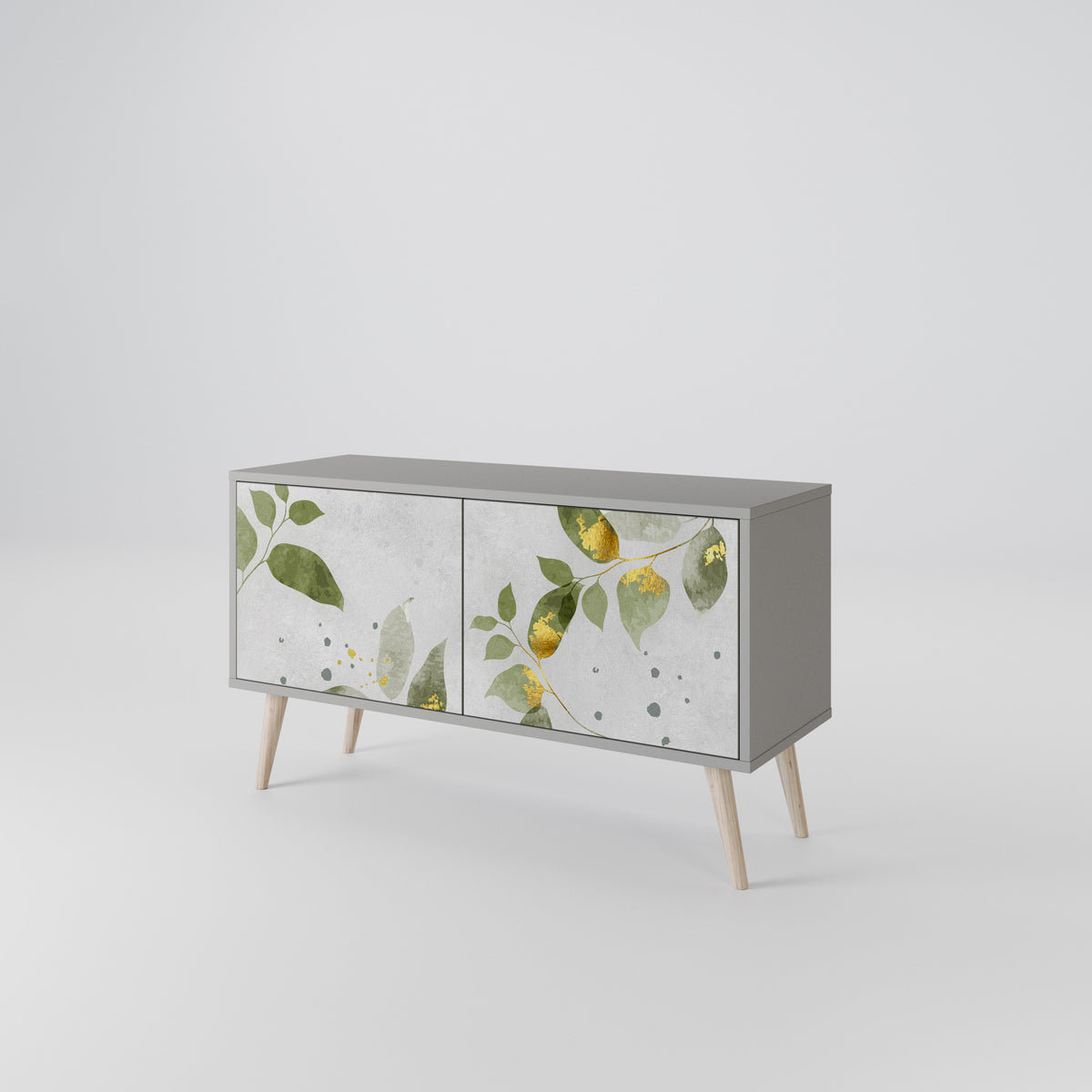 ELEGANT BOTANICS Kompakt TV-bänk med 2 dörrar