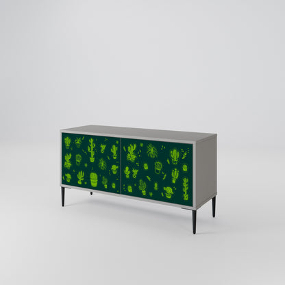 DESERT GREEN Kompakt TV-bänk med 2 dörrar
