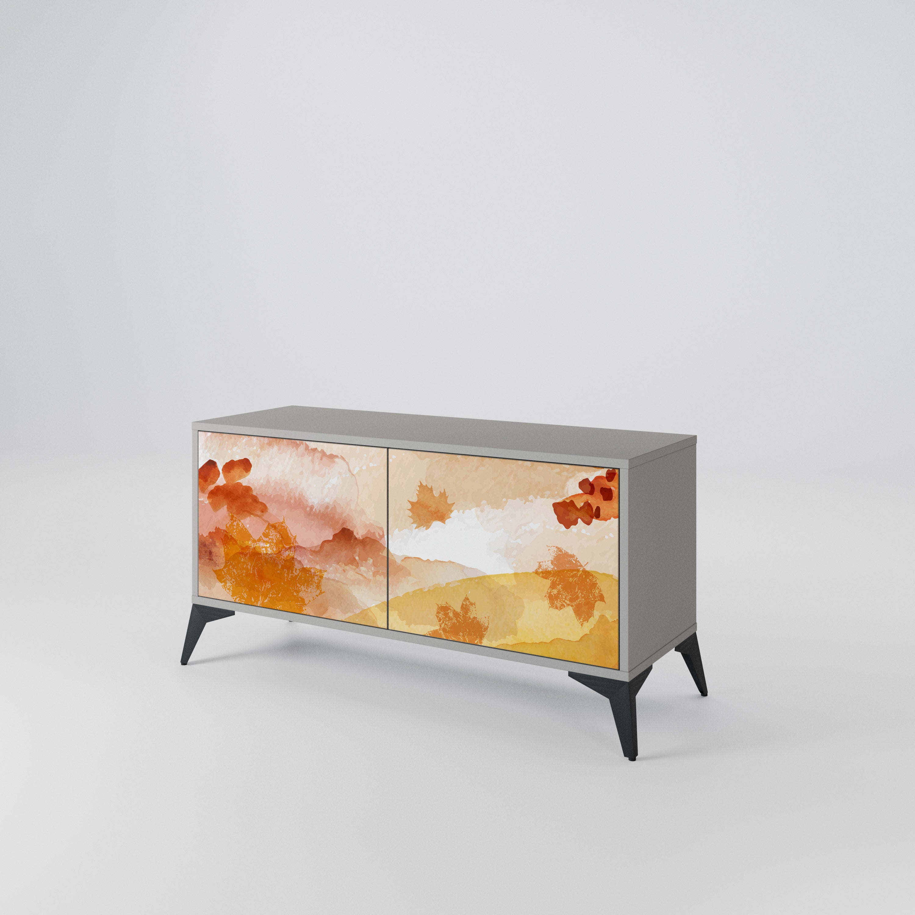 TRACES OF AUTUMN Compact 2-Door TV Cabinet