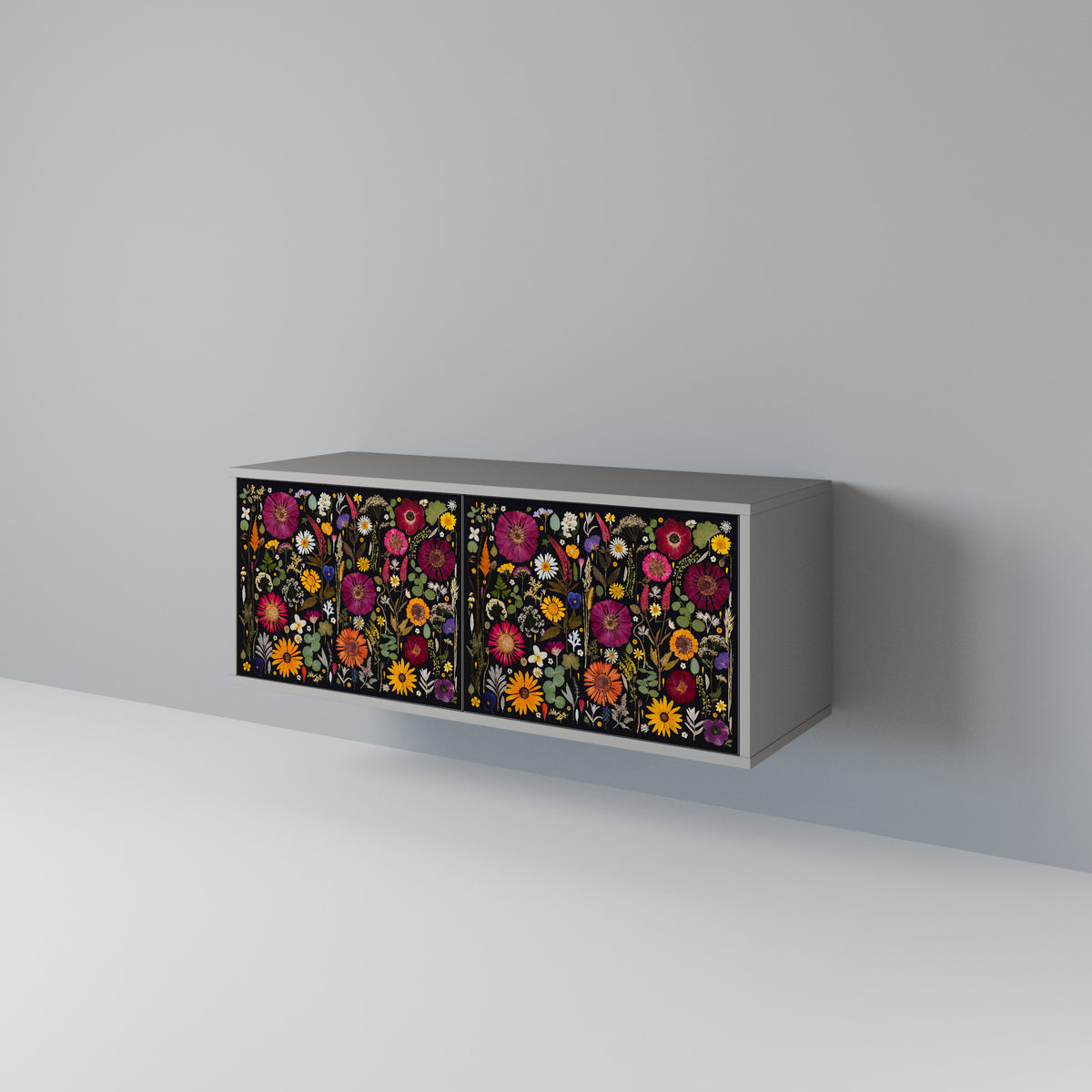 MIDNIGHT GARDEN Compact 2-Door TV Cabinet