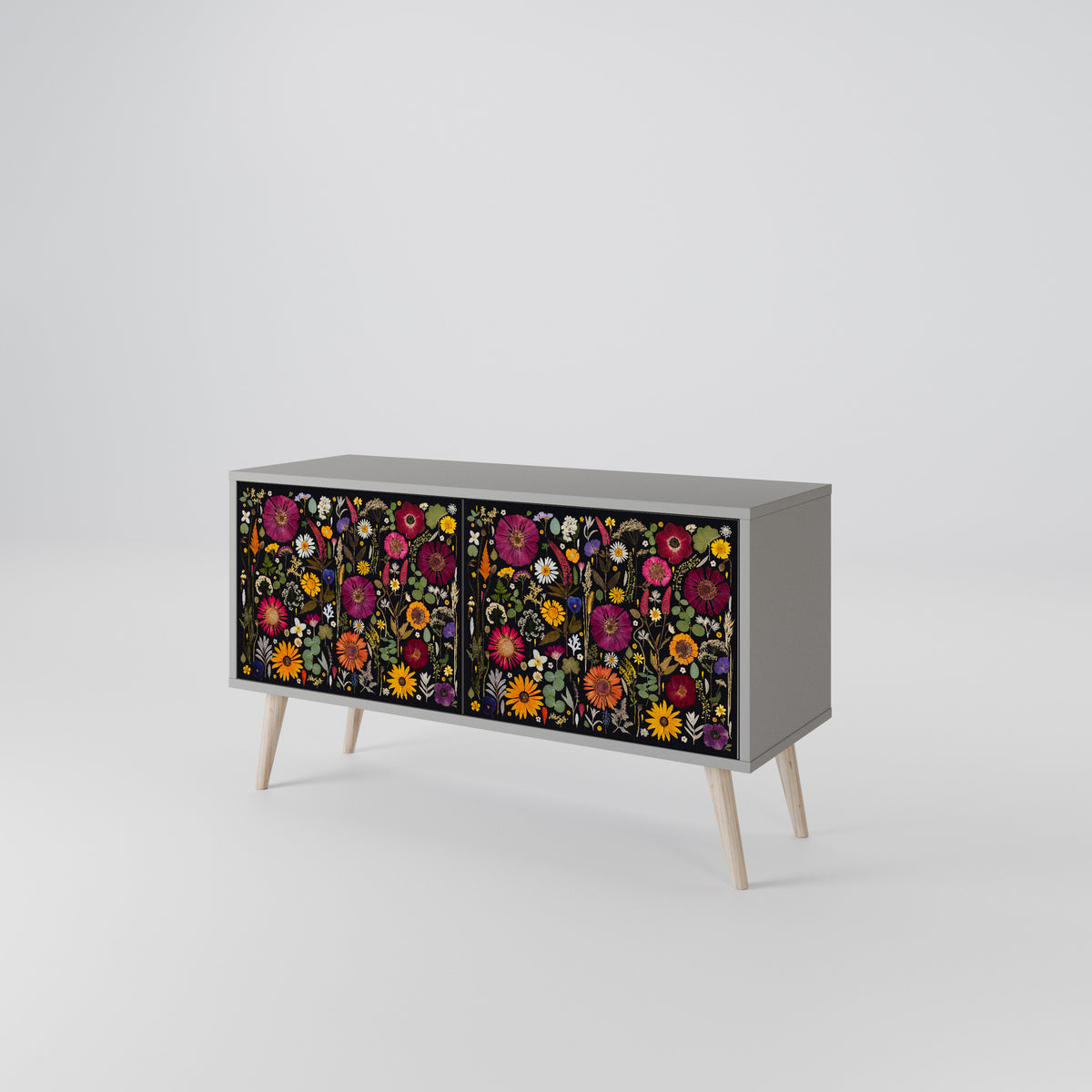 MIDNIGHT GARDEN Compact 2-Door TV Cabinet