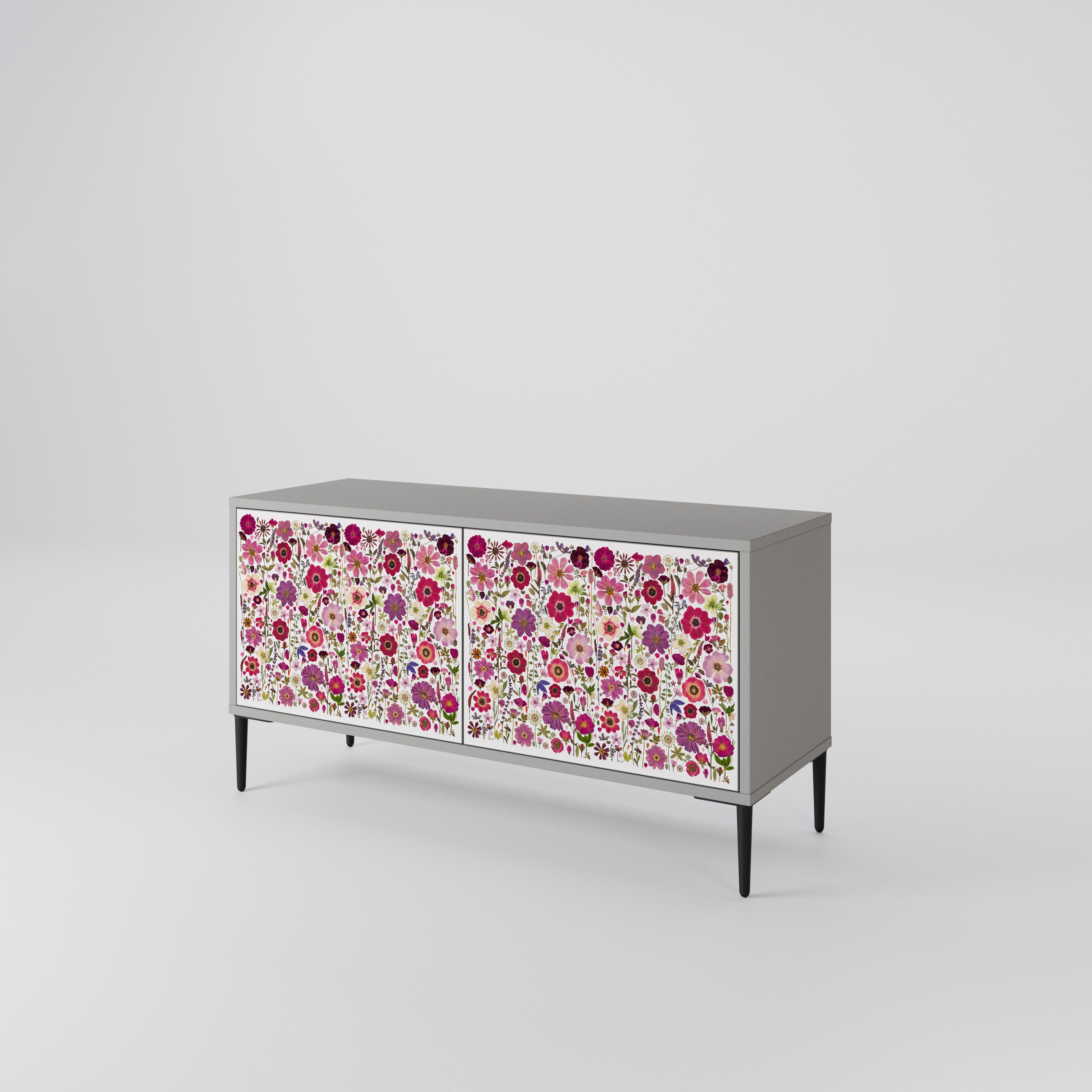 PETAL GARDEN Compact 2-Door TV Cabinet