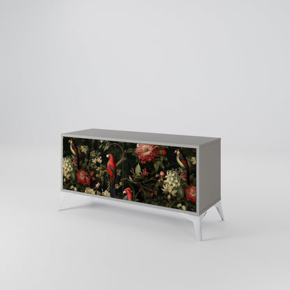 FLORAL FANTASIA Kompakt TV-bänk med 2 dörrar