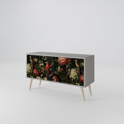 FLORAL FANTASIA Kompakt TV-bänk med 2 dörrar