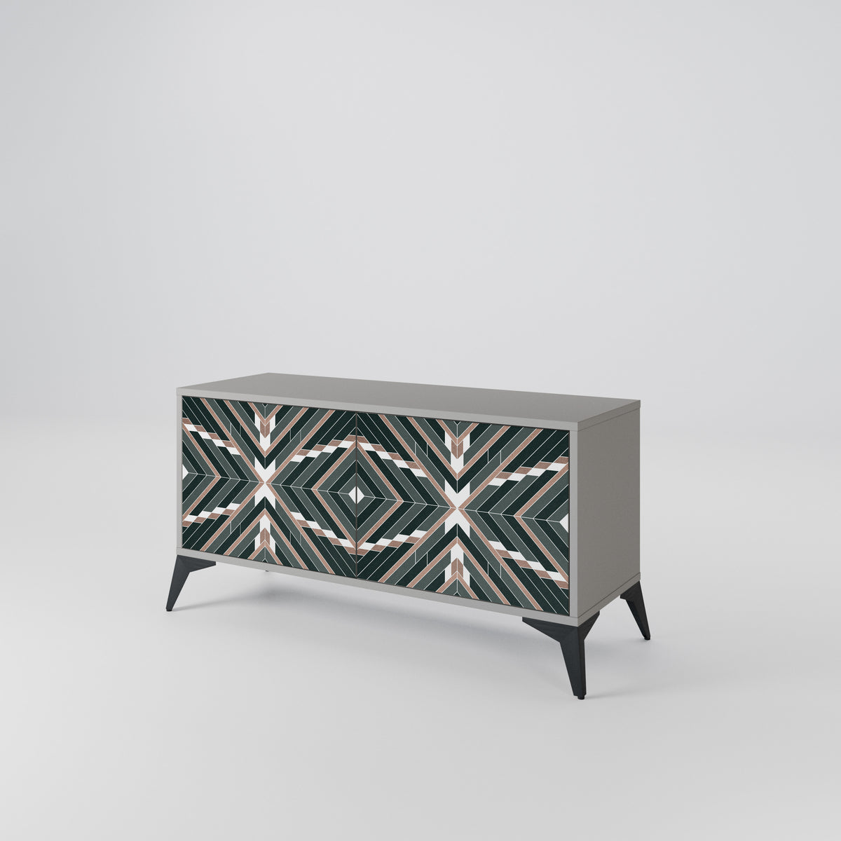 DIMENSION DELIGHTS Compact 2-Door TV Cabinet