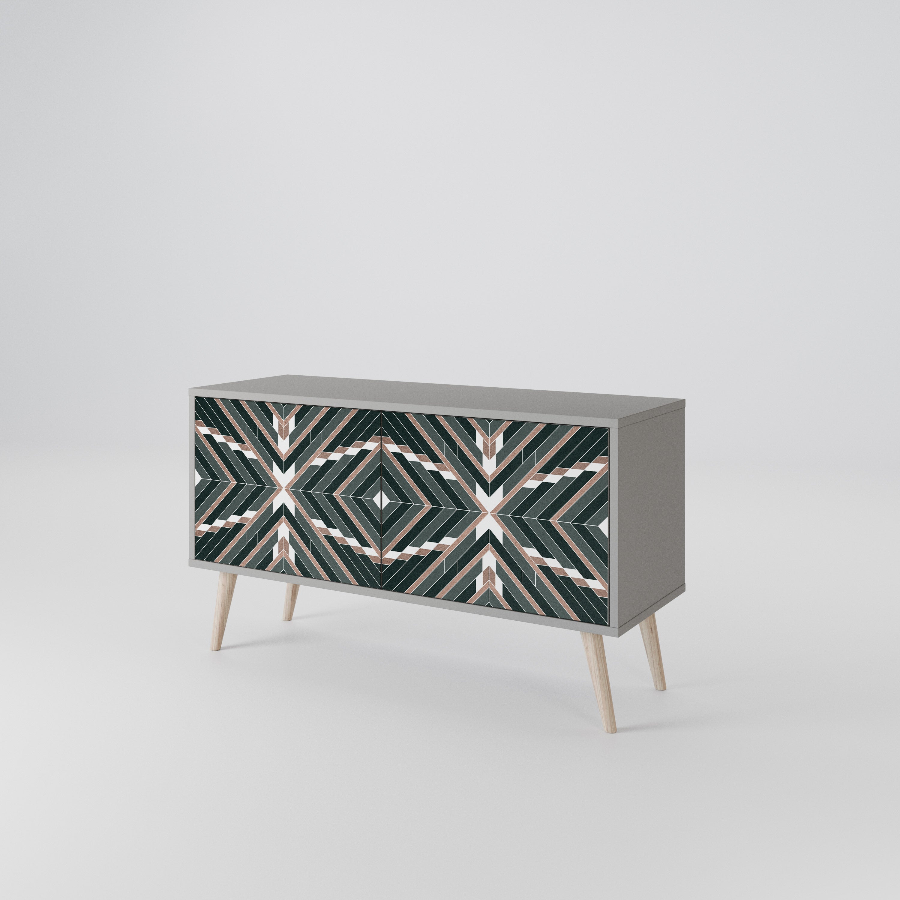 DIMENSION DELIGHTS Compact 2-Door TV Cabinet