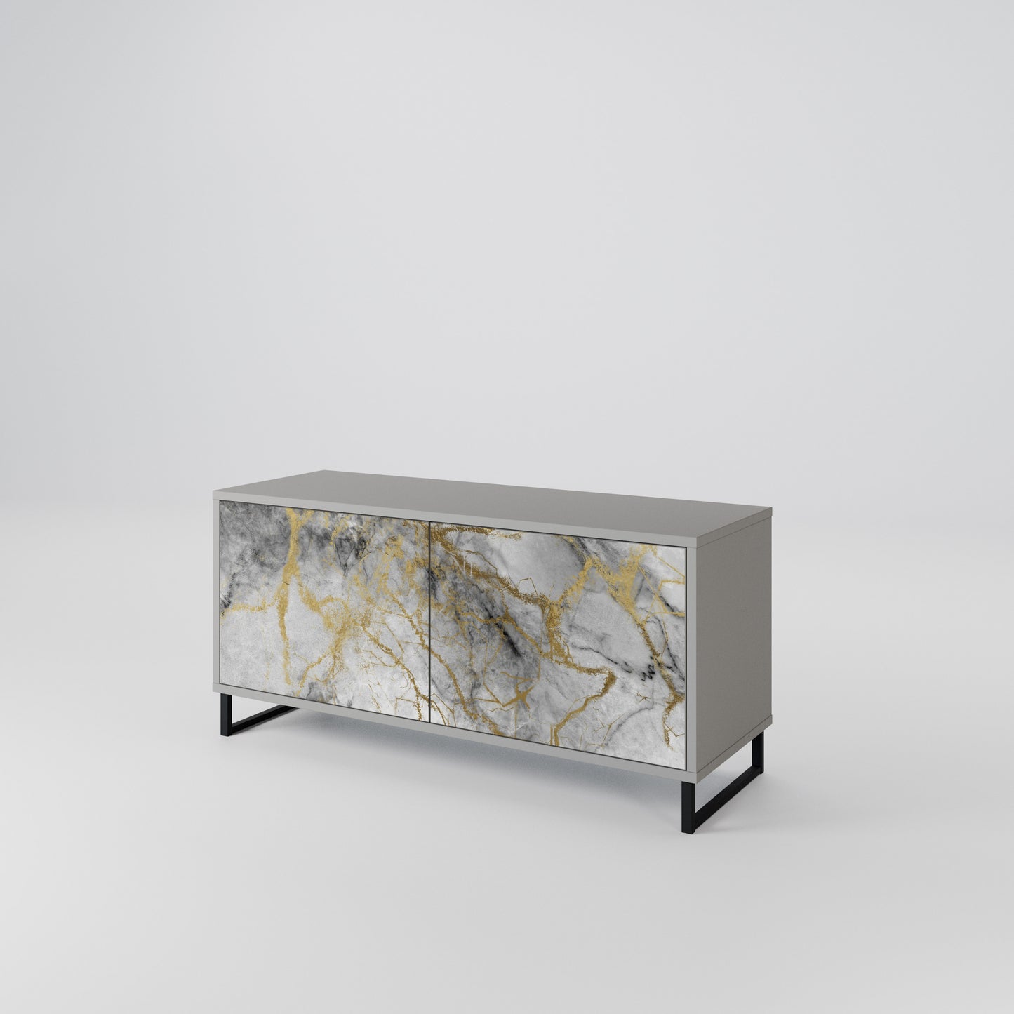 TIMELESS GLIDE Kompakt TV-bänk med 2 dörrar