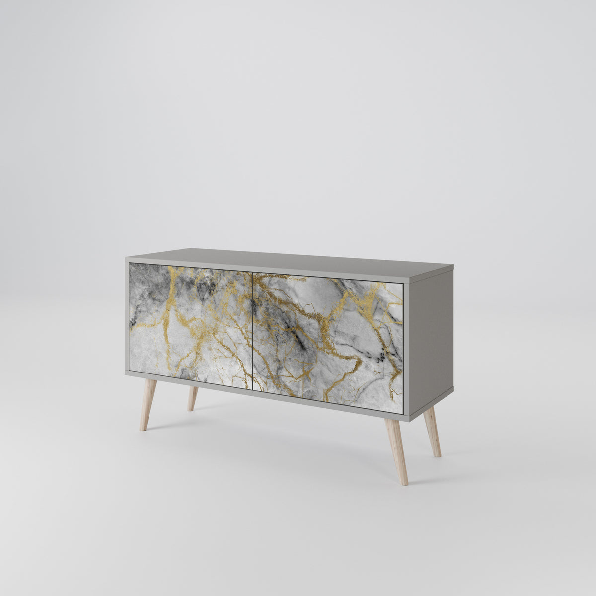 TIMELESS GLIDE Kompakt TV-bänk med 2 dörrar