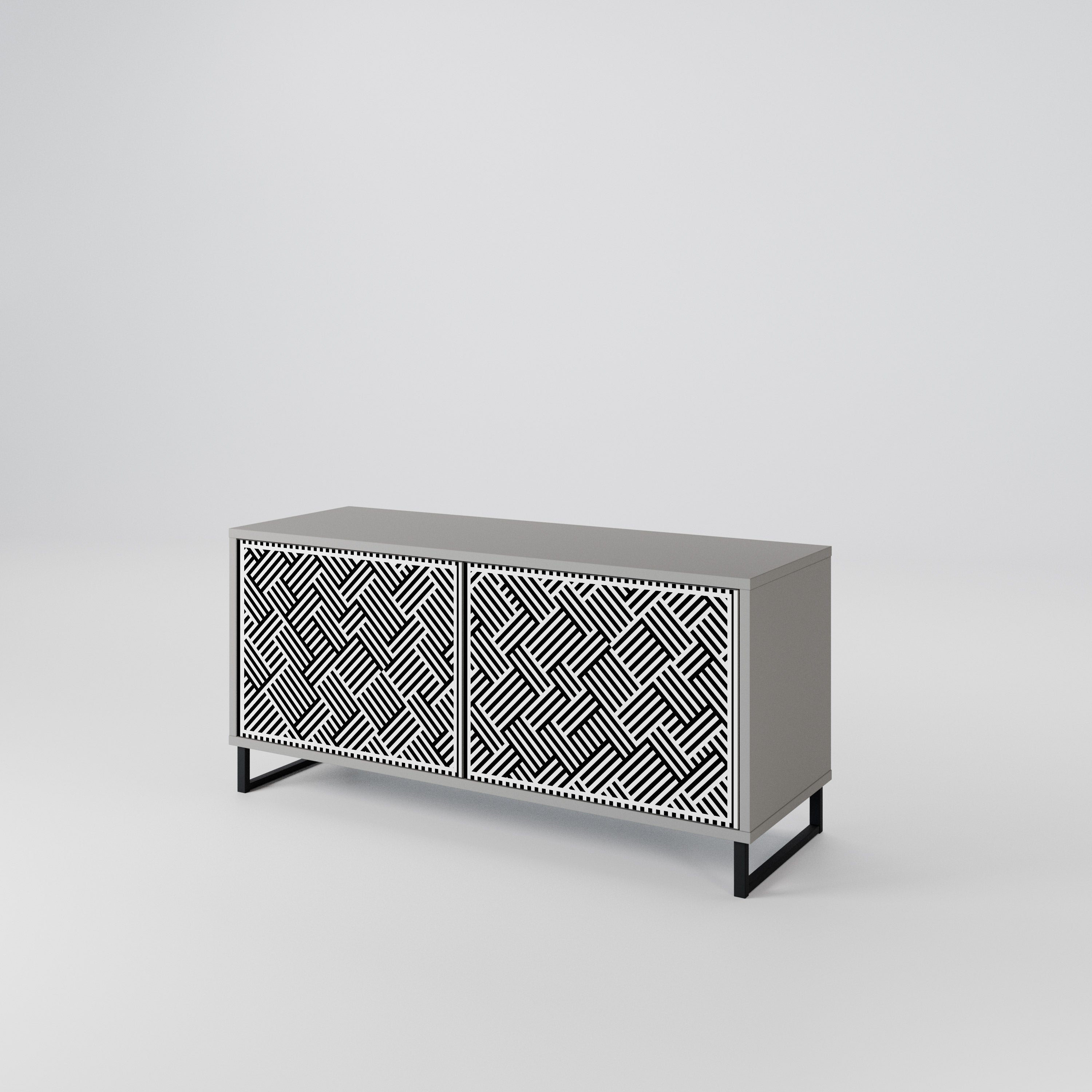 TEMPORARY SEQUENCE Compact 2-Door TV Cabinet