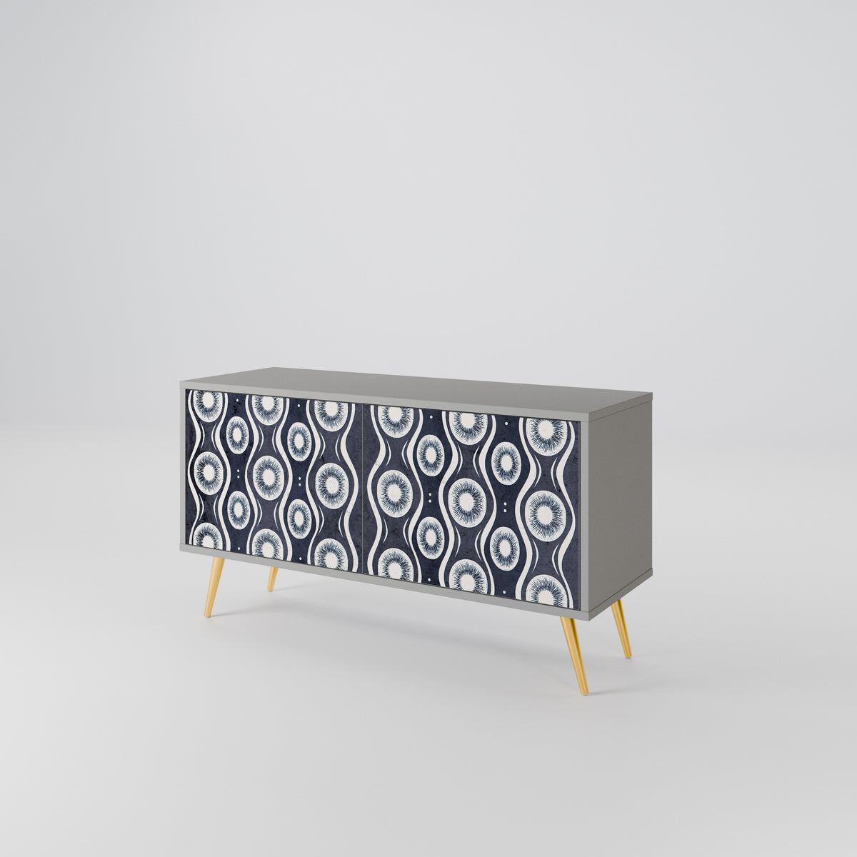 GRAPHITE EYES Compact 2-Door TV Cabinet