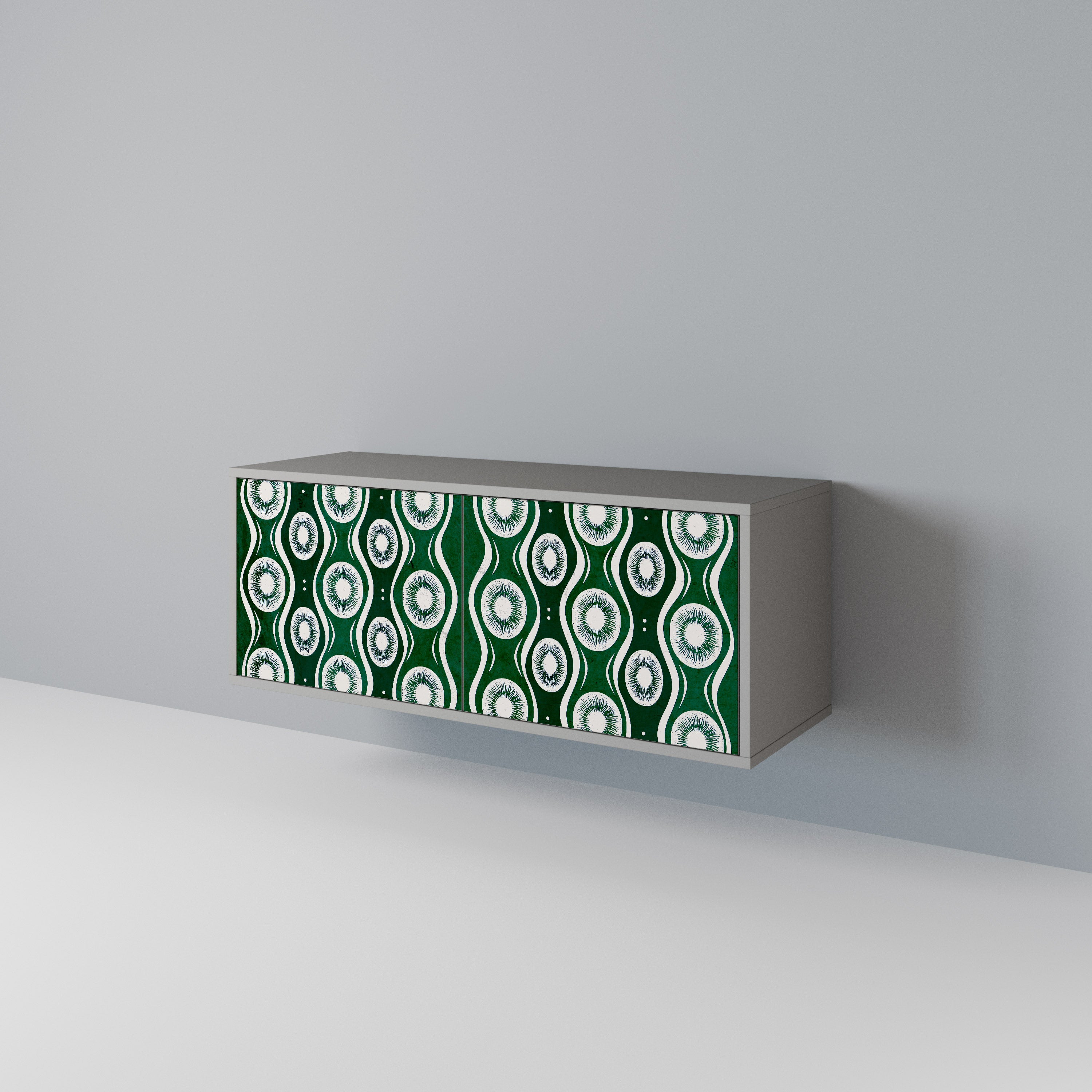 GREEN EYES Compact 2-Door TV Cabinet