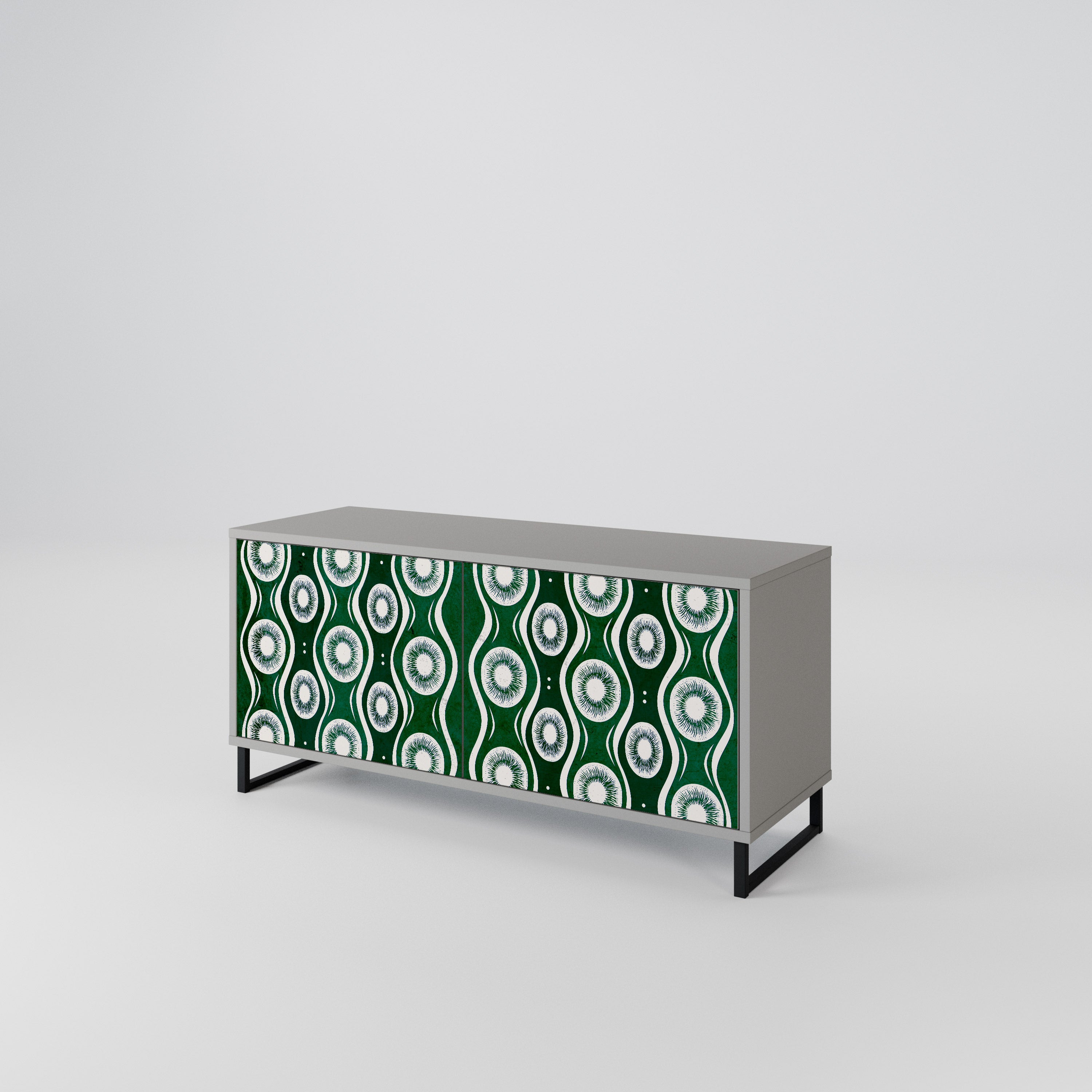 GREEN EYES Compact 2-Door TV Cabinet