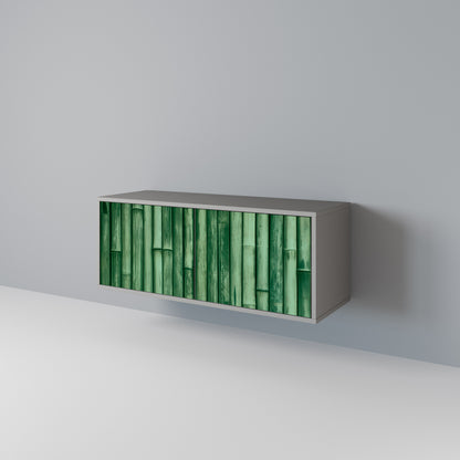 NATURAL GREEN Kompakt TV-bänk med 2 dörrar