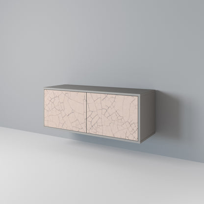 CERAMIC TEXTURE Kompakt TV-bänk med 2 dörrar