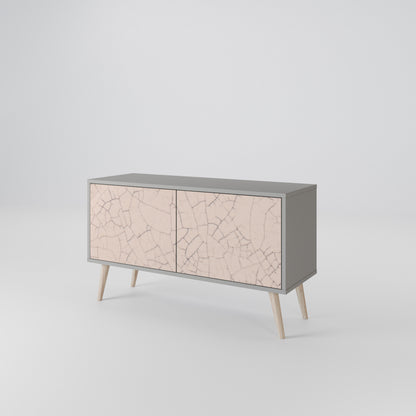CERAMIC TEXTURE Kompakt TV-bänk med 2 dörrar