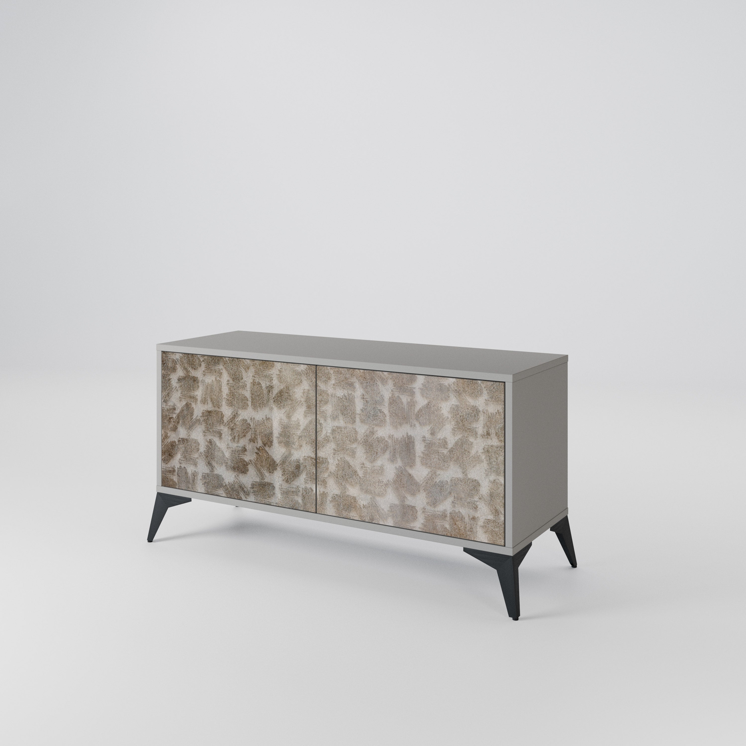 SLIGHTLY BLURRED Compact 2-Door TV Cabinet