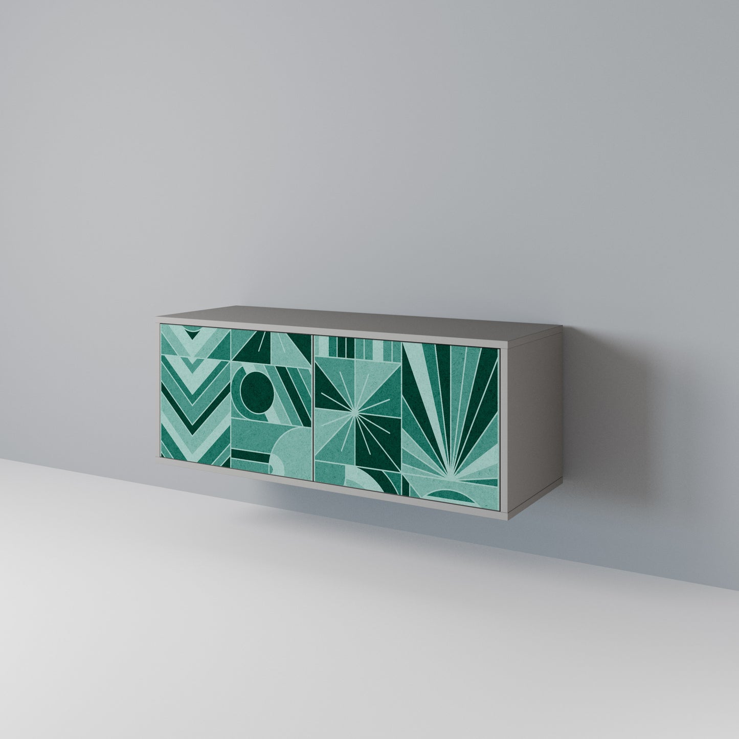 HARMONIC GRID Kompakt TV-bänk med 2 dörrar