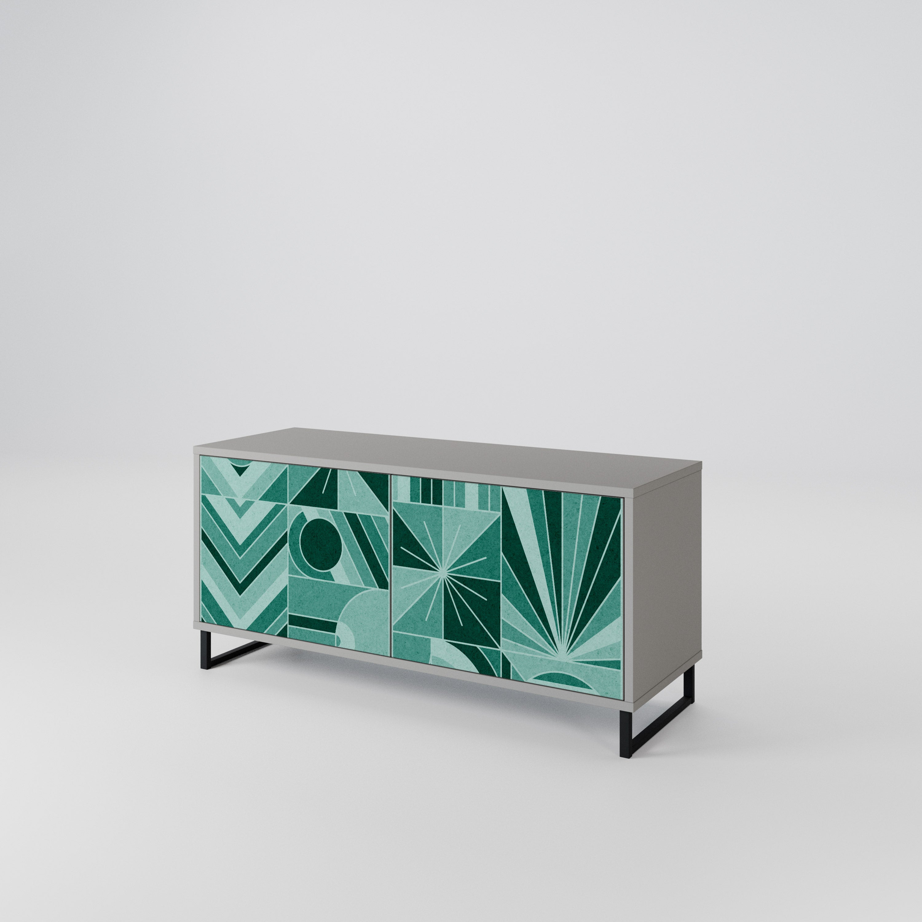 HARMONIC GRID Compact 2-Door TV Cabinet