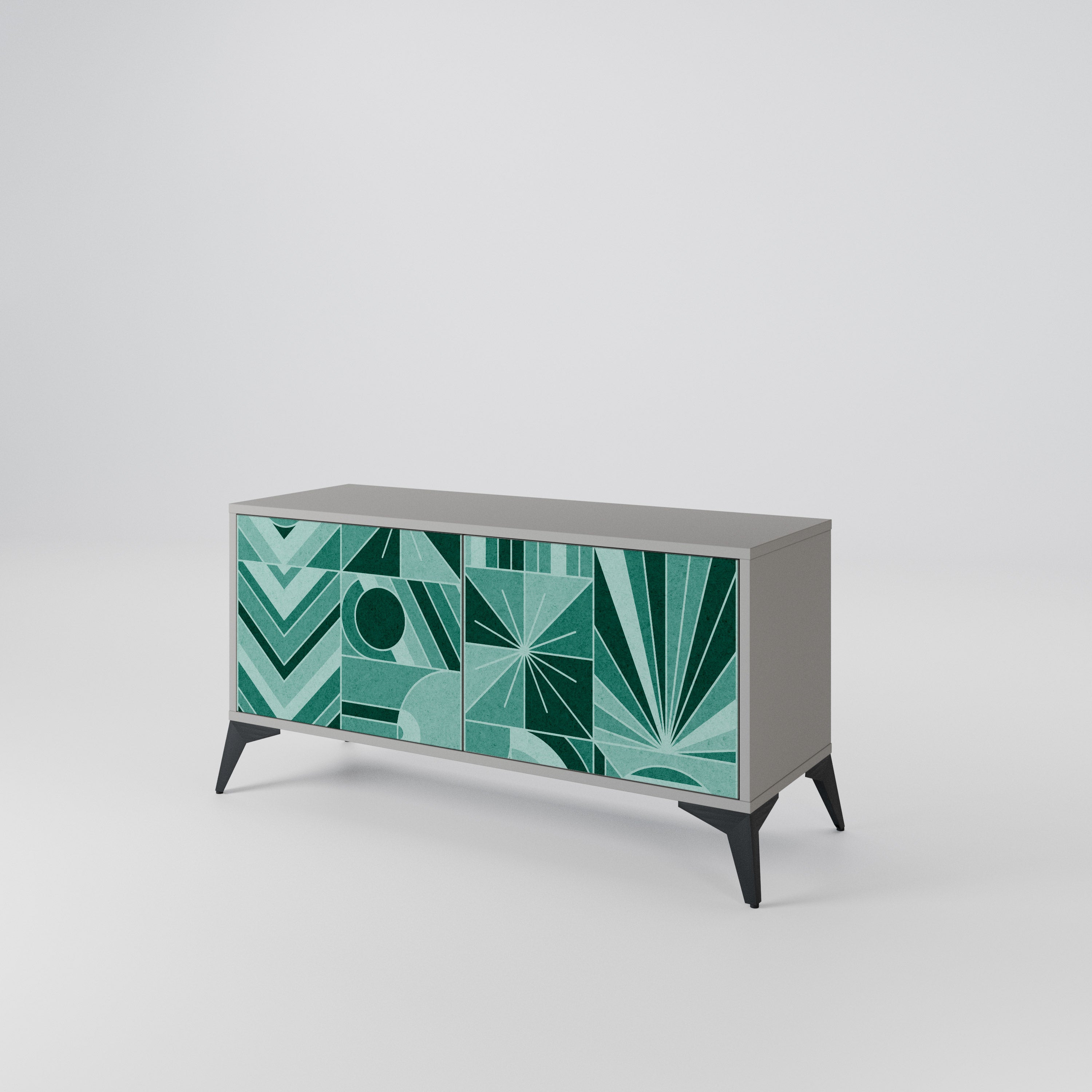 HARMONIC GRID Compact 2-Door TV Cabinet