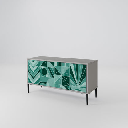 HARMONIC GRID Kompakt TV-bänk med 2 dörrar