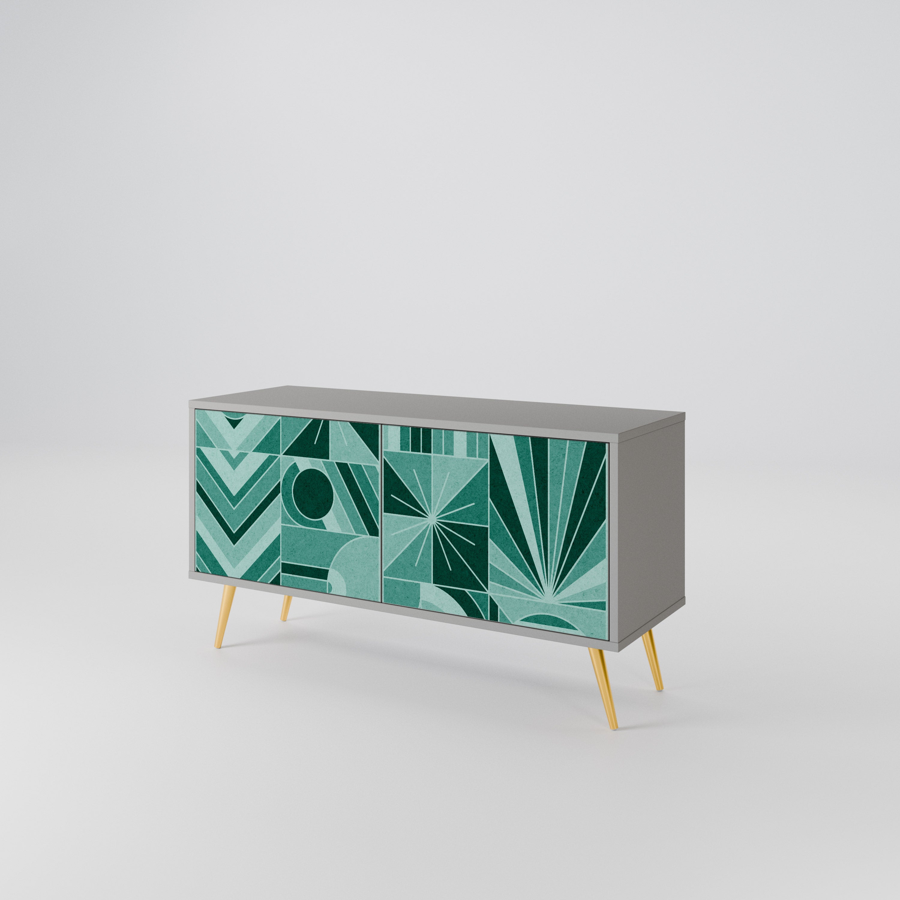 HARMONIC GRID Compact 2-Door TV Cabinet