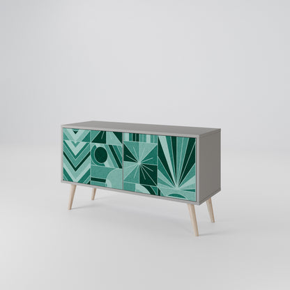HARMONIC GRID Kompakt TV-bänk med 2 dörrar