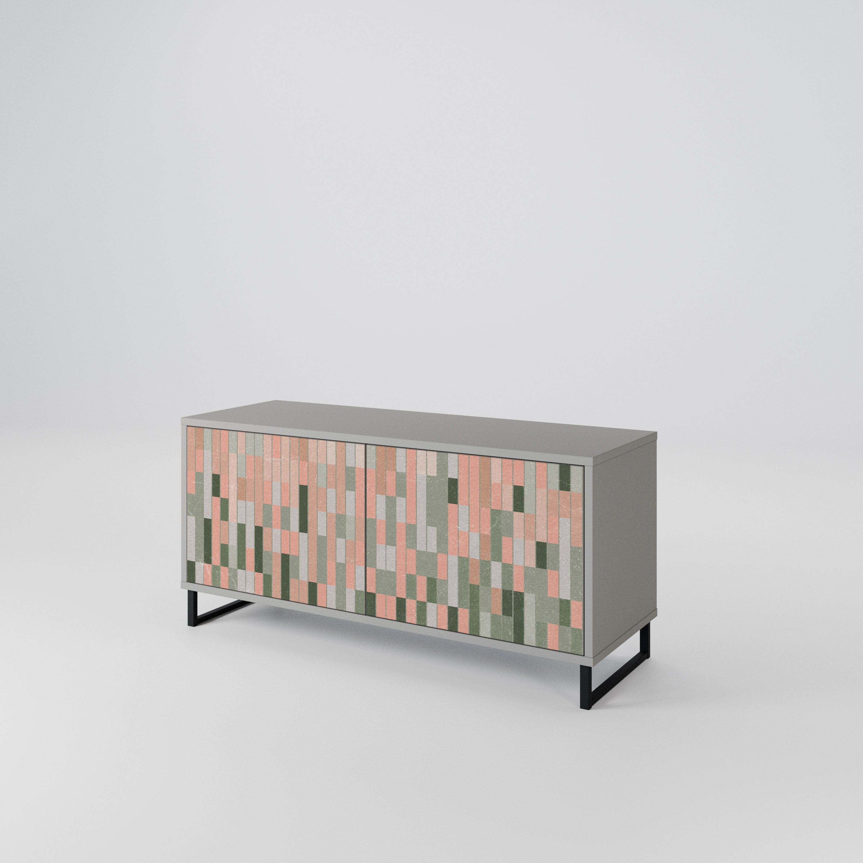 BUILDING THE FUTURE Compact 2-Door TV Cabinet