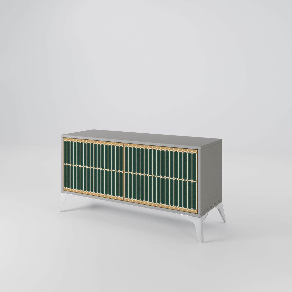 ILUSION GATE Compact 2-Door TV Cabinet