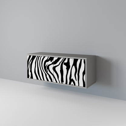 SPLENDID ZEBRA Kompakt TV-bänk med 2 dörrar