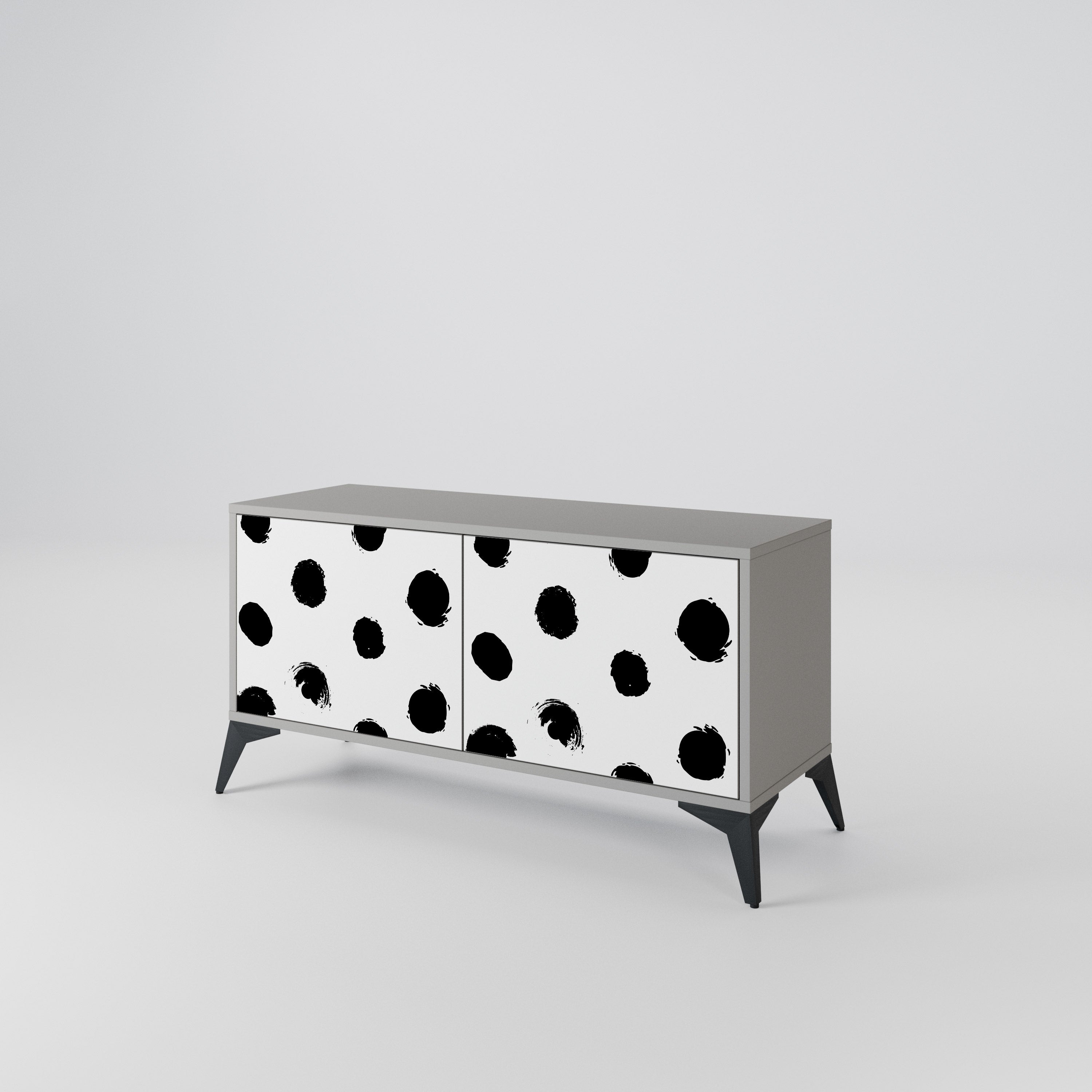 SLIPPING MINUTES Compact 2-Door TV Cabinet