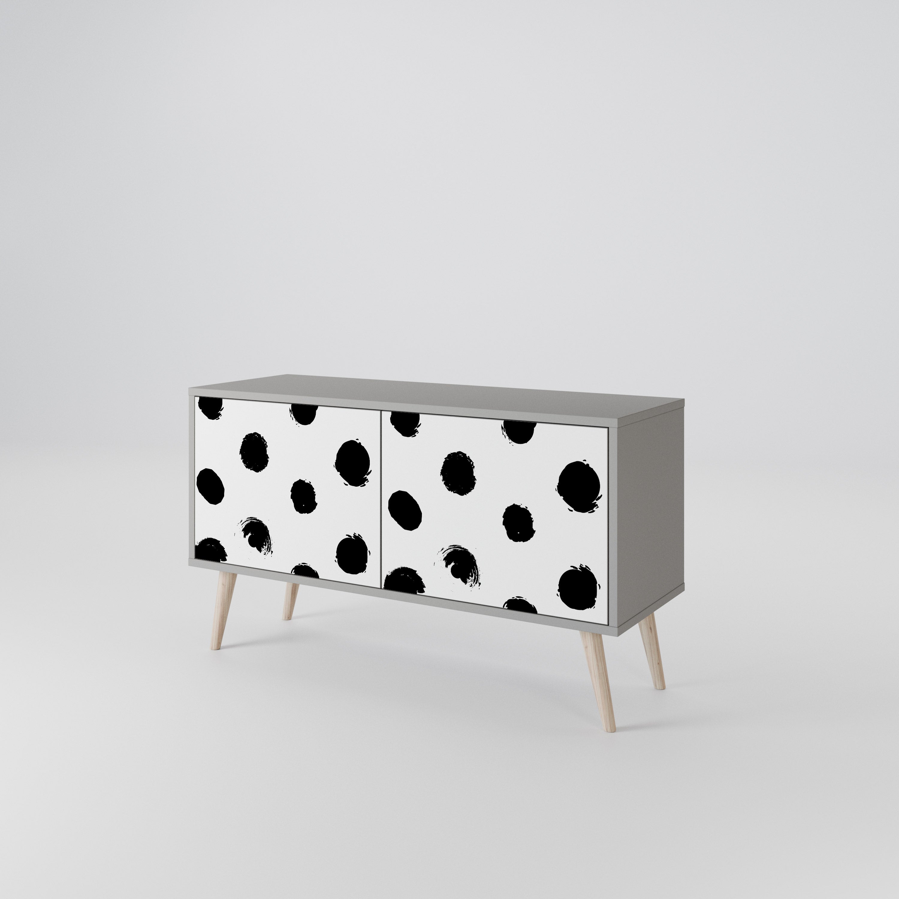 SLIPPING MINUTES Compact 2-Door TV Cabinet