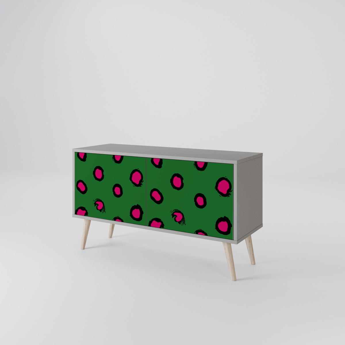 FUNKY SPOTS Kompakt TV-bänk med 2 dörrar