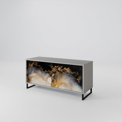 MARBLE OF TOMMORROW Kompakt TV-bänk med 2 dörrar