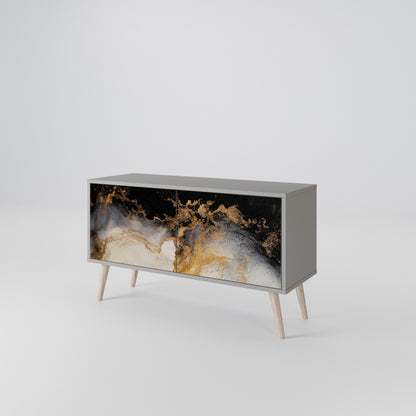 MARBLE OF TOMMORROW Kompakt TV-bänk med 2 dörrar