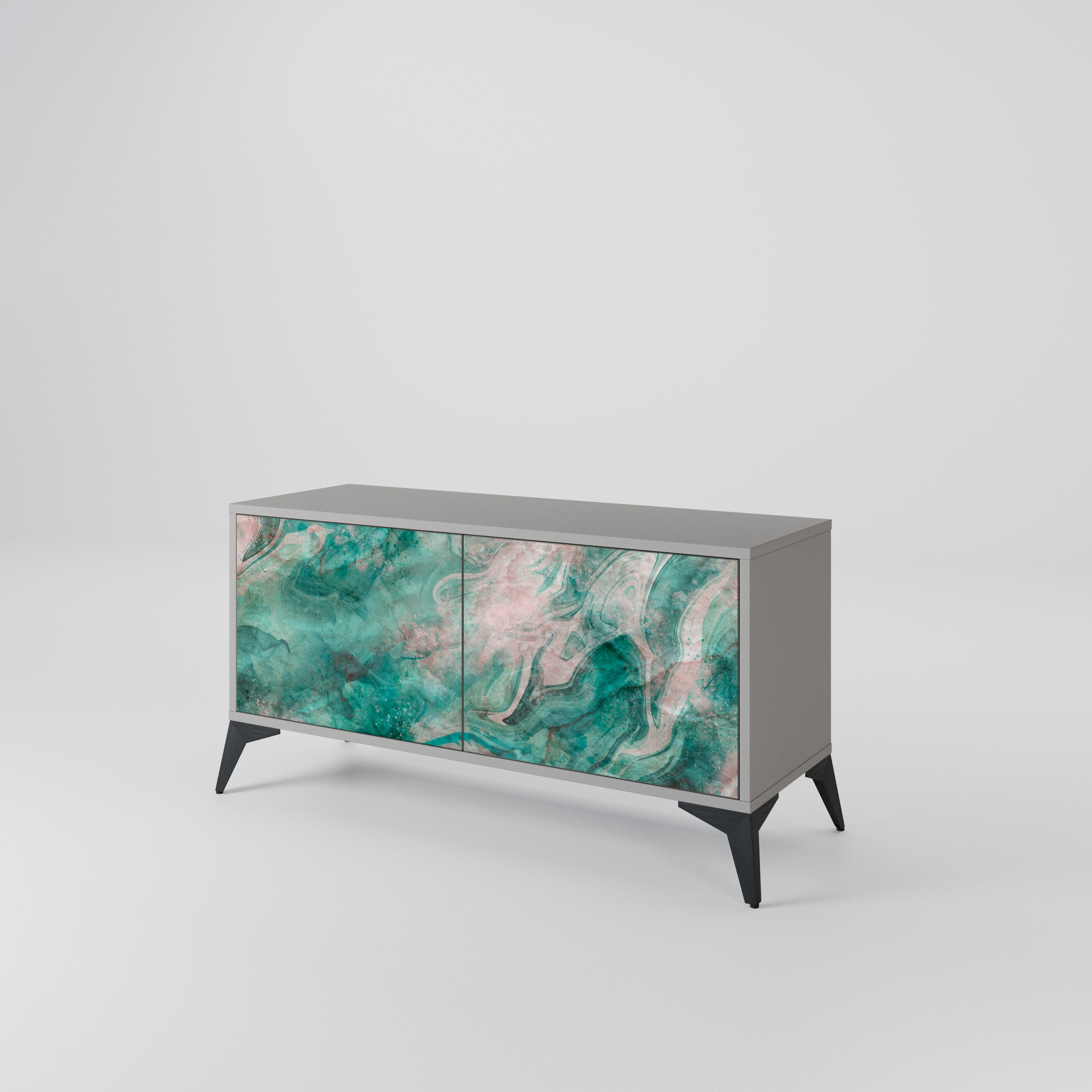 ABSTRACT ALCHEMY Compact 2-Door TV Cabinet