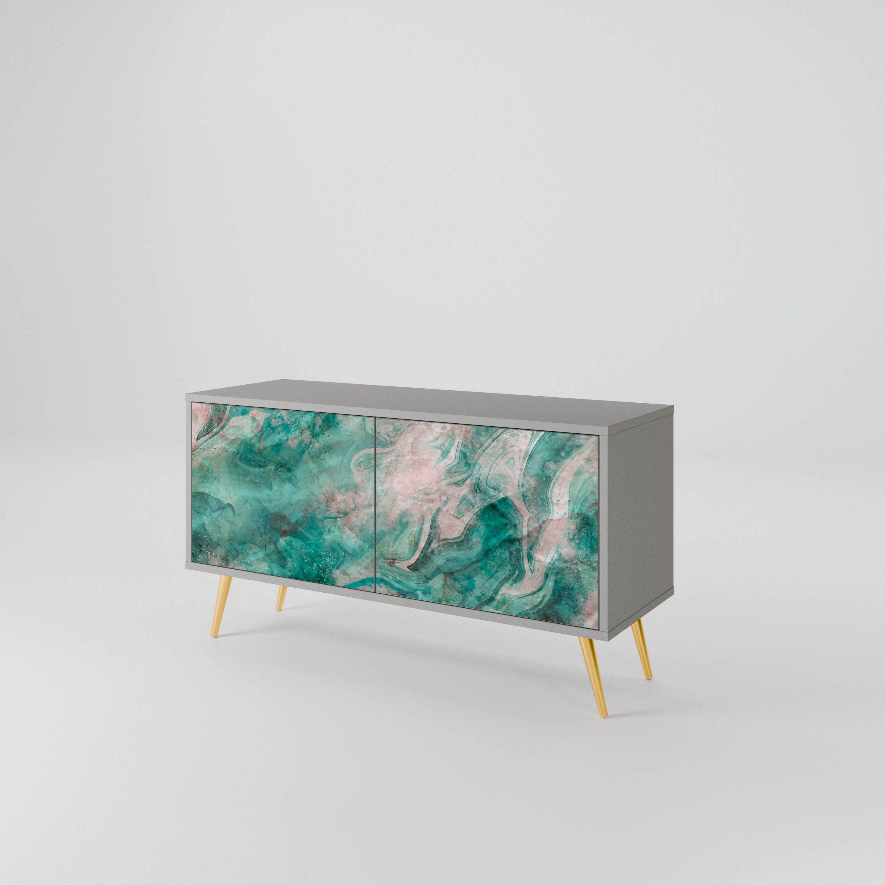 ABSTRACT ALCHEMY Compact 2-Door TV Cabinet