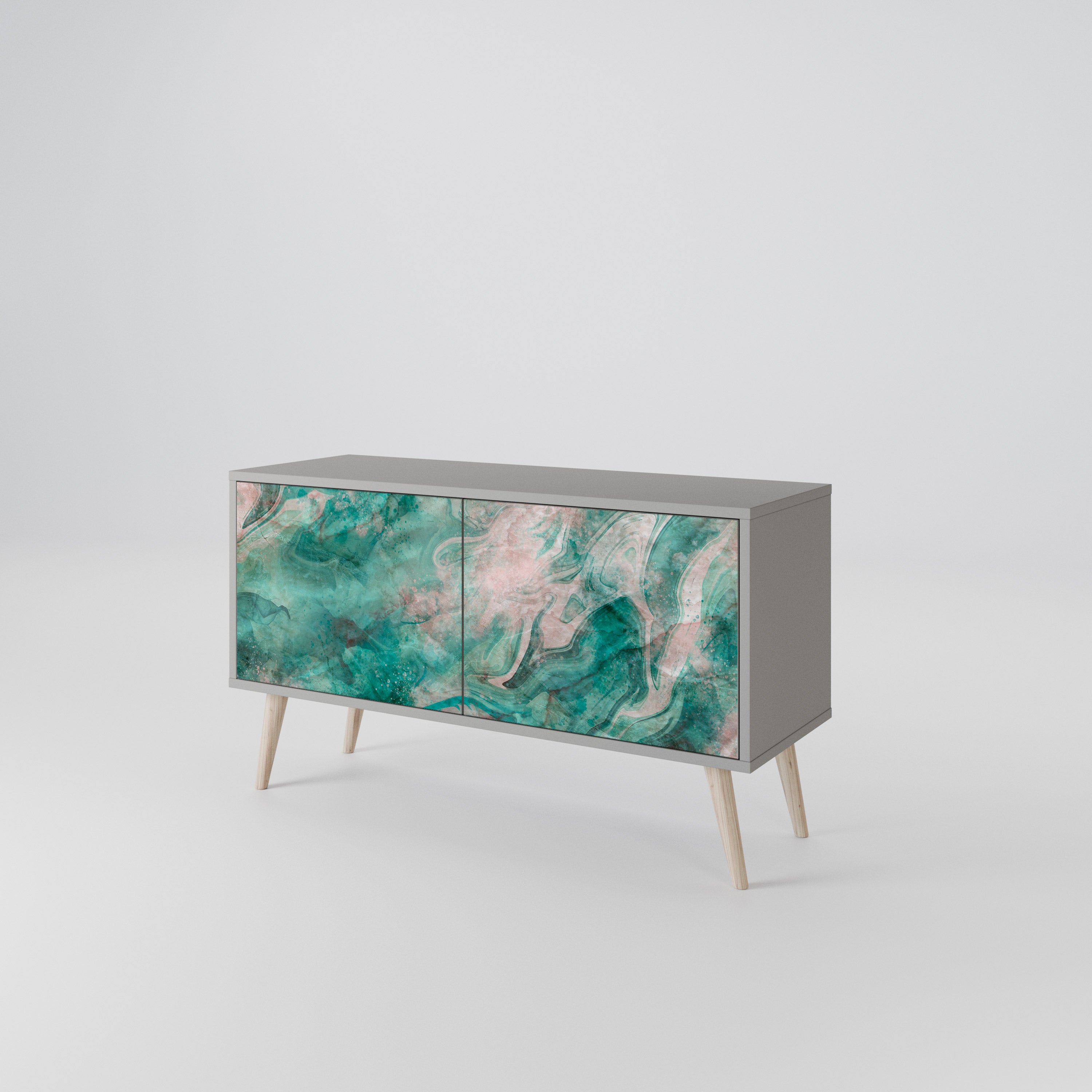 ABSTRACT ALCHEMY Compact 2-Door TV Cabinet