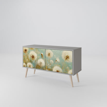 DREAMY MEADOW Kompakt TV-bänk med 2 dörrar